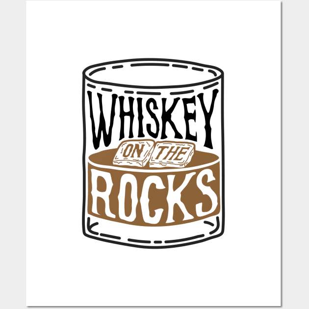 Whiskey On The Rocks Wall Art by Aguvagu